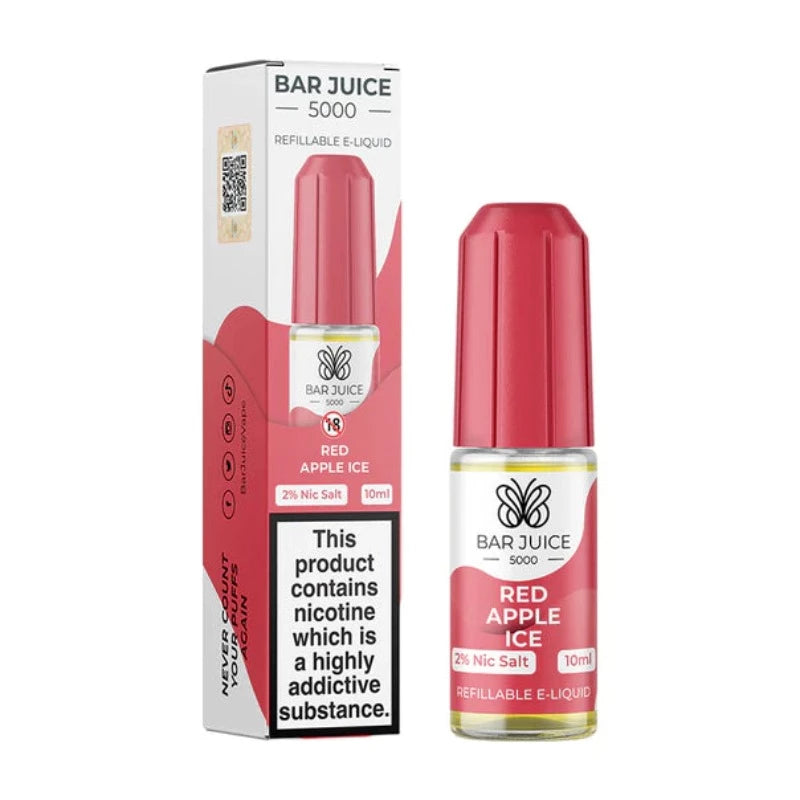 Red Apple Ice Nic Salt E-Liquid by Bar Juice 5000